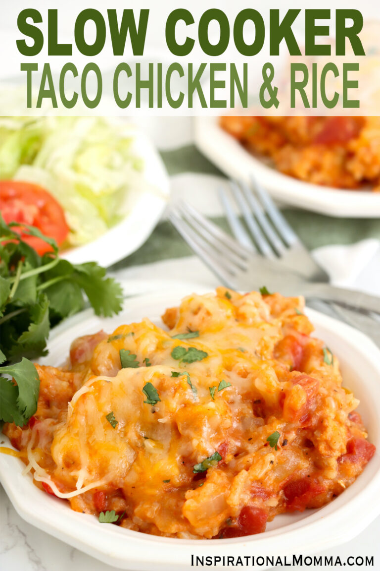 Slow Cooker Taco Chicken and Rice Inspirational Momma
