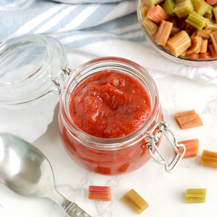 Homemade Rhubarb Sauce