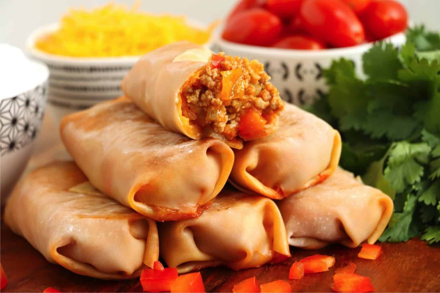 Cheesy Taco Egg Rolls Inspirational Momma