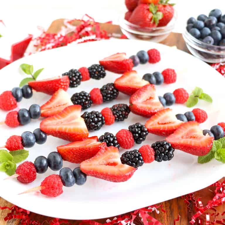 July 4th Fruit Kabobs