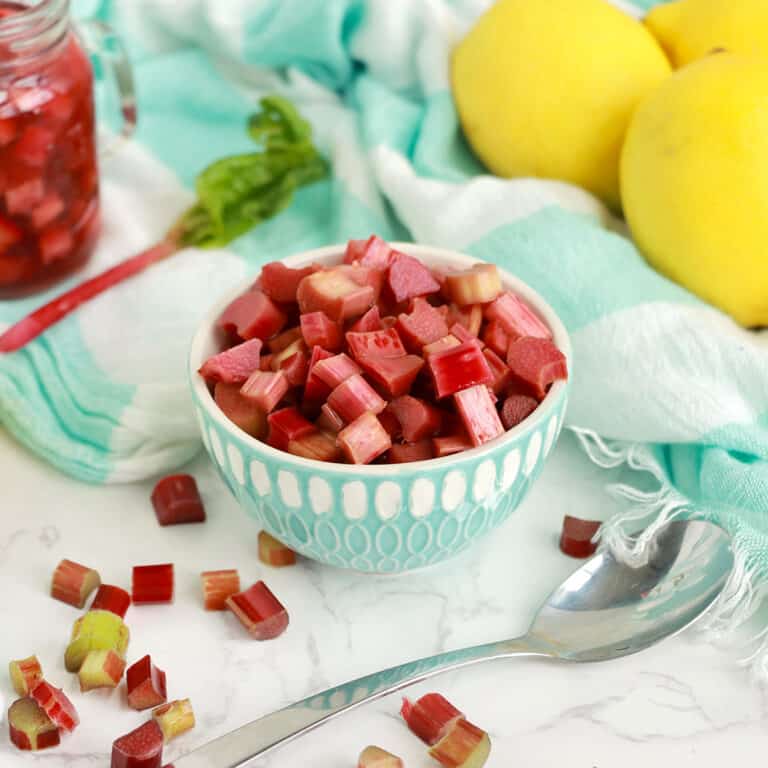 Easy Pickled Rhubarb