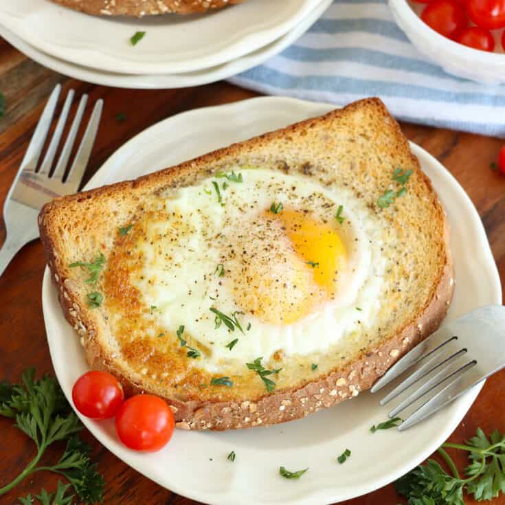 Air Fryer Egg on Toast