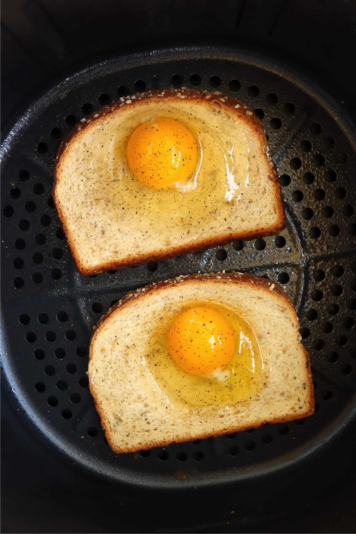 Air Fryer Eggs in a Basket