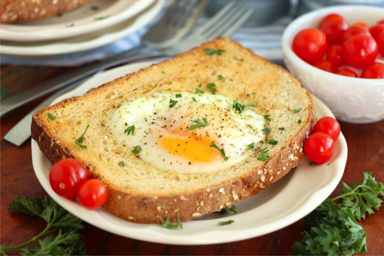 Air Fryer Egg on Toast Inspirational Momma