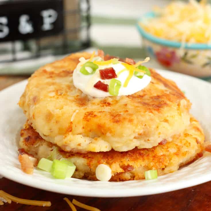 Bacon and Cheese Leftover Mashed Potato Patties