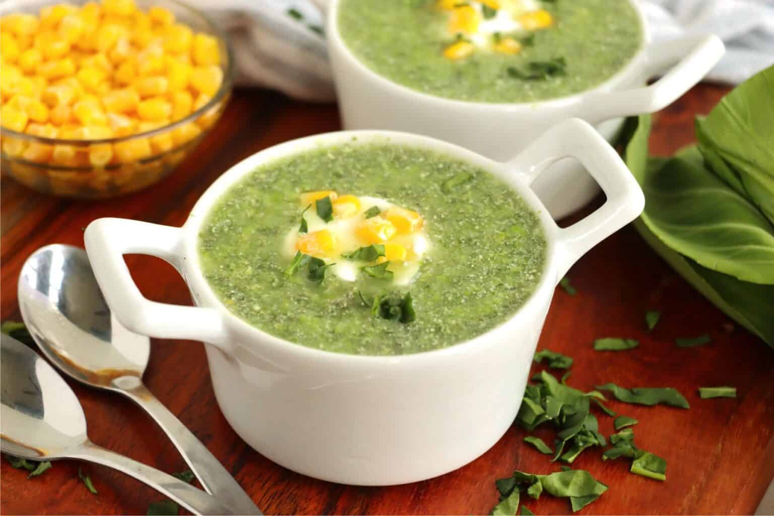 Kale and Spinach Soup - Inspirational Momma