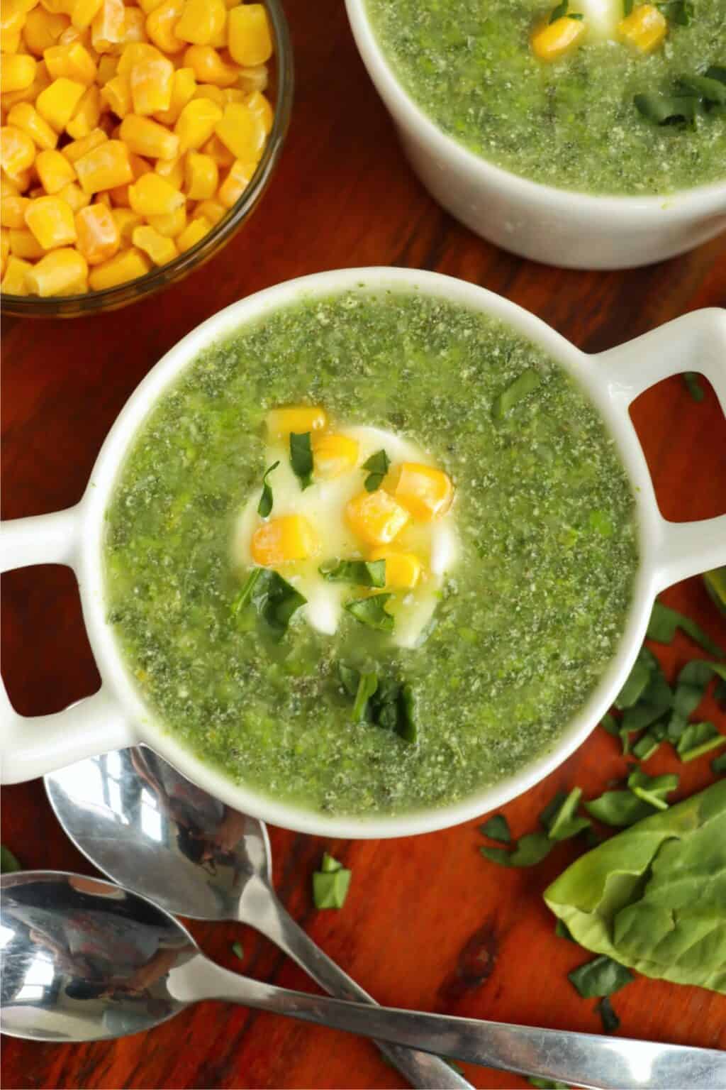 Kale and Spinach Soup - Inspirational Momma