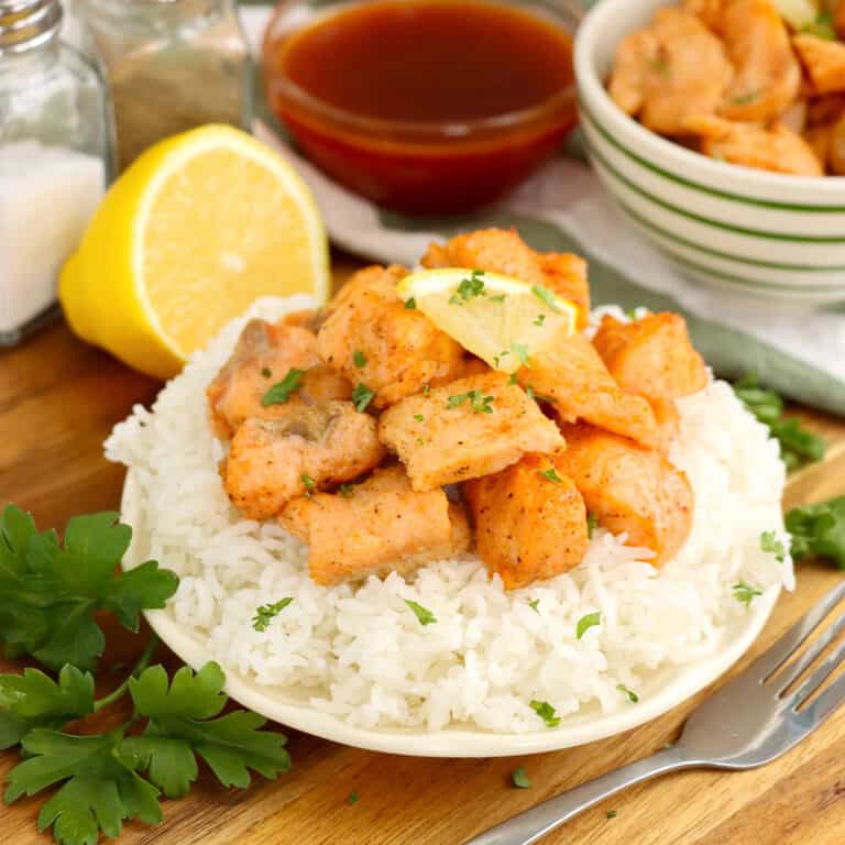 Air Fryer Salmon Bites