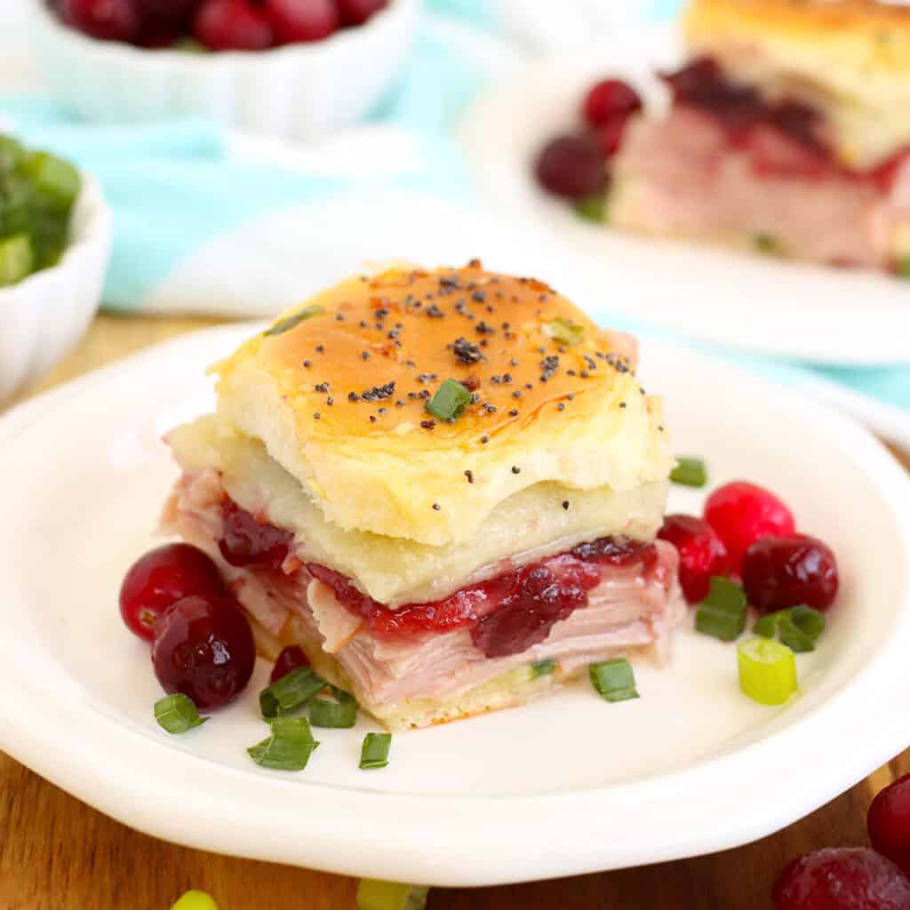 Turkey Cranberry Sliders - Inspirational Momma