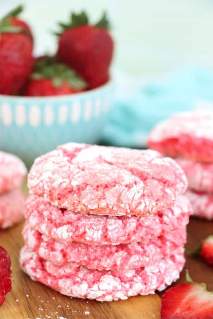 Stack of cake mix cookies