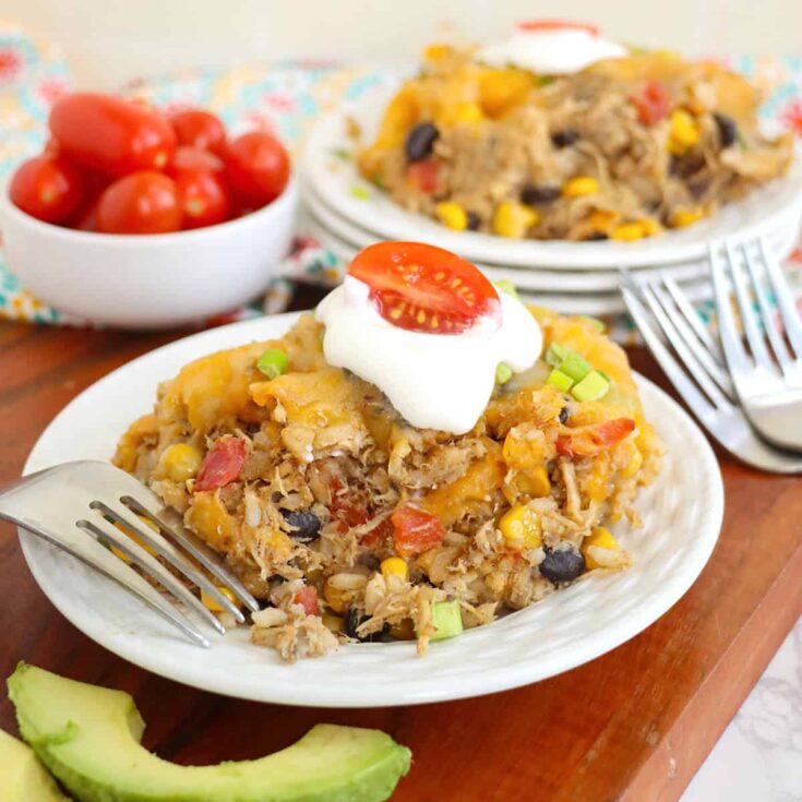 Mexican Chicken and Rice Casserole